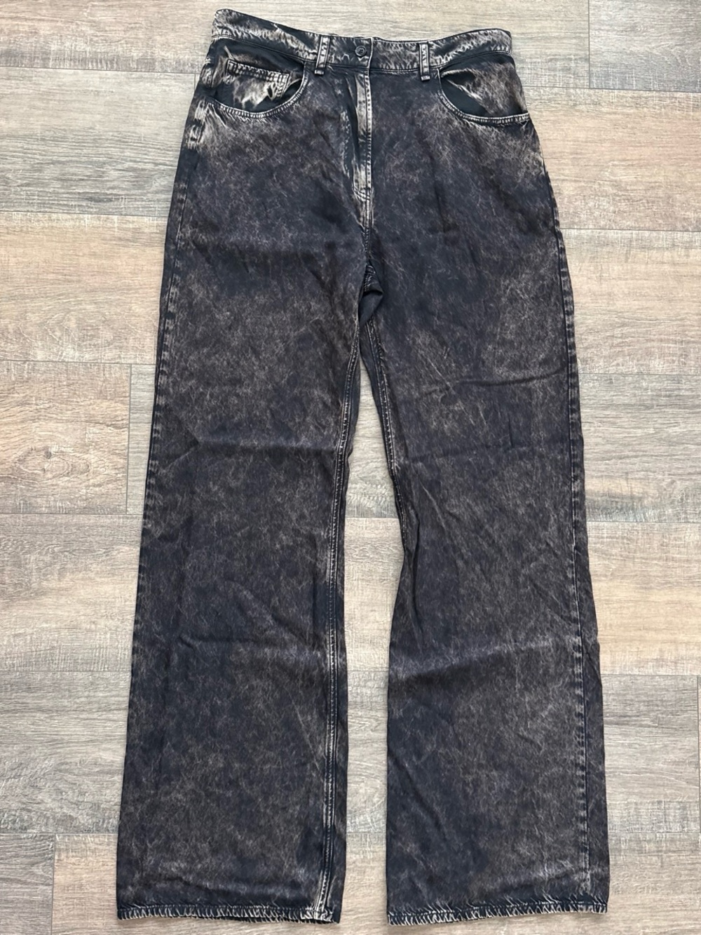 Acne Studios Faded Twill Trousers / Washed Black Jeans